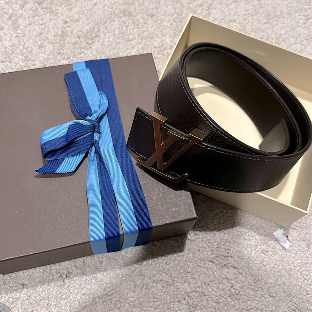 Authentic leather brown belt